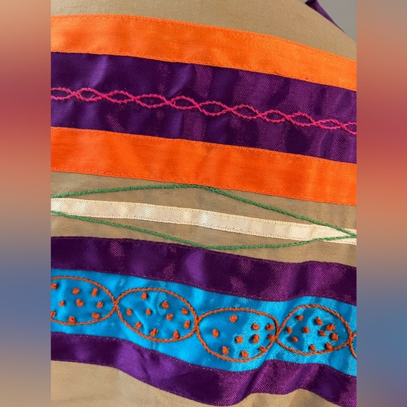 80’s Vintage Festive Mexican Jacket Opus 1 by Diana Martin Halloween Coat - Picture 5 of 8